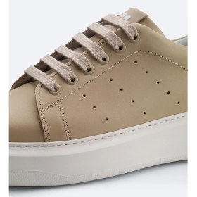 Resim AVVA Erkek Bej %100 Deri Esnek Taban Hafif Casual Ayakkabı B008000 