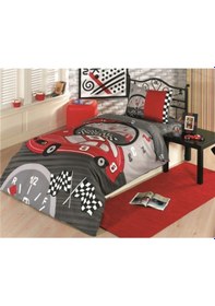 Resim Tek Kişilik Ranforce Uyku Seti Yarışçı Gri 