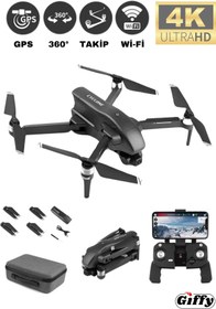 Resim giffy 4k Full Hd 500m Menzil Çift Eksen Gimbal Kameralı GPS Drone Katlanabilir Kameralı Profesyonel 
