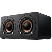 Resim Xindoker M5 Ahşap Kablosuz Bluetooth Hoparlör Fm Radyo, 16gb Tf Kart Desteği, 1500mah Pil, Ev Ve Masaüstü Ses Sistemi - Siyah 