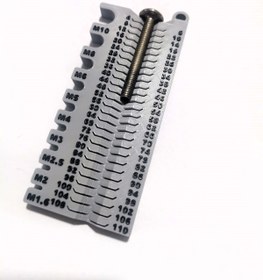 Resim HobiHub Civata Vida Metrik Ölçüm Cetveli Ölçüm Aparatı 