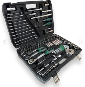 Resim ekinler el aletleri 121 Parça Oto Tamir Alet Seti Anahtar Soket Makinesi Bakım 