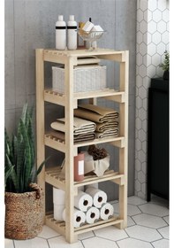 Resim Ahşap Çok Amaçlı Raf/kitaplık/ayakkabılık Çam Rengi 001 