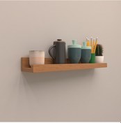 Resim Rafkestir Setli Duvar Rafı 120 Cm Bambu ( Mat ) 