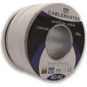 Resim Cablemaster 100 mt 48 Tel Rg6 U4 Bakır Alışımlı CM-102 Tr Makaralı Kablo 