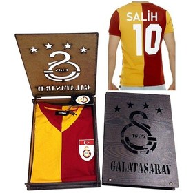 Resim Galatasaray Kişiye Özel Babalar Günü Hediyesi Metin Oktay Forma Sarı - Kırmızı 