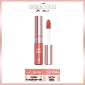 Resim Loreal Paris Lumi Blush Likit Allık - 630 Glowy True Rose 