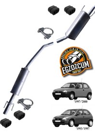 Resim Opel Corsa B Orta Ve Arka Susturucu Egzoz Eksoz Takımı 