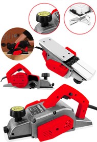 Resim Schatz 800W Sjs Metal Şanzıman Bakır Sargı Motor Çift Bıçaklı Planya Rende Makinesi Kırmızı 