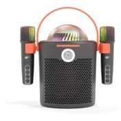 Resim AGGIY Ag-s11 bluetooth Hoparlör Karaoke 2 Mikrofonlu Rgb Taşınabilir Speaker Fm Radyo Usb Girişli Ag-s11 