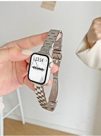 Resim Metal Üçlü Akıllı Saat Kayışı - Huawei Watch Fıt3 - Gümüş Um35515-6 Yurt Dışından 