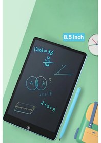 Resim Çocuk Çizim Tableti Lcd 8.5 Inç Dijital Kalemli Çizim Yazı Tahtası Grafik Not Yazma Eğitim Tableti 