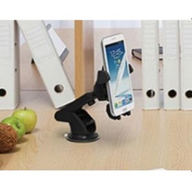 Resim Uzayabilen Uzatmalı Telefon Tutucu Teleskopik Kıskaçlı Vantuzlu (393327404) 