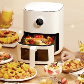 Resim Xiaomi Airfryer L, 4 Lt 1600 W Cam Sepetli Wi-Fi Bağlantılı Yağsız Sıcak Hava Fritözü, Beyaz 