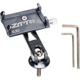 Resim Youmex Alüminyum Bisiklet Telefon Tutucu, Dağ Bisikleti İçin, 5-10 Cm Genişliğindeki Cihazlar, Titanyum Rengi Titanyum 