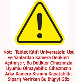 Resim TUANAGSM Hometech Alfa 8 Rc Üniversal 360 Standlı Kılıf + Tablet Kalemi 