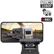 Resim Solar Şarjlı Wireless Karavan Geri Görüş Kamerası 1080p - Premium 
