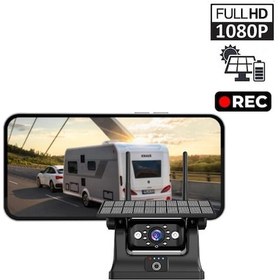 Resim Solar Şarjlı Wireless Karavan Geri Görüş Kamerası 1080p - Premium 
