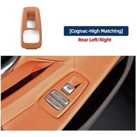 Resim Lhd Çok Renkli Araba Ön Sol Sağ Pencere Kaldırıcı Anahtarı Dış Çerçeve Rear B Light Brown 1 Piece Set 