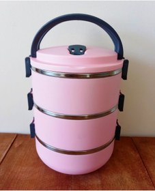 Resim BERMİRA Home Collection Freshbox 3 Katlı Sızdırmaz Yemek Termosu Sefer Tası 