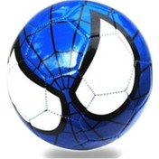 Resim Spiderman - Mavi - Dikişli Renkli Küçük Futbol Topu 