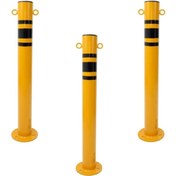 Resim Hayat Trafik Metal Kulaklı Delinatör Seti Sarı-Siyah 3 Adet 