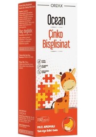 Resim Ocean Çinko Bisglisinat Şurup 150 Ml - Muz Aromalı 
