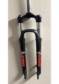 Resim Sr Suntour 29" Sf15 Xcm D Fren Gidondan Kilitli Amortisörlü Maşa - Mat Siyah Turuncu 