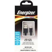 Resim Energizer C21UBMCGBK4 1.2m Flat Micro Siyah Usb Kablosu Energizer C21UBMCGBK4 1.2m Flat Micro Siyah Usb Kablosu