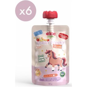Resim Berry Pony Organik Karışık Meyve Püresi 110 Gr 6 Adet 