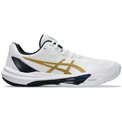 Resim Asics Sky Elite Ff 3 Erkek Voleybol Ayakkabısı 1051a080-104 Beyaz Beyaz 