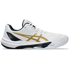 Resim Asics Sky Elite Ff 3 Erkek Voleybol Ayakkabısı 1051a080-104 Beyaz Beyaz 