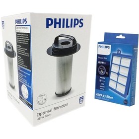 Resim Philips Uyumlu Fc 9213 Marathon Hepa Filtre Seti Kutulu 
