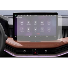 Resim Skoda Kodiaq 10 İnç Mat Ekran Koruyucu Multimedya Şeffaf 