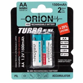 Resim Orion 1.2V 1500mAh Ni-Mh AA Şarj Edilebilir Kalem Pil 2'Li Paket 