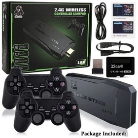 Resim Lobo 2.4g Uyumlu Kablosuz Çift Kol Oyunlar 4k Game Stick 3500 Oyun Atari 