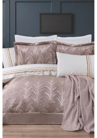 Resim Çeyiz Diyarı Samish 10 Parça Battaniyeli Çeyiz Seti Bej Bej 