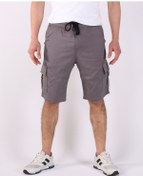 Resim Quıts Kıds Yanları Kargo Cepli Erkek Şort-7000 Gri 