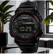 Resim Sunshine022 Gençler İçin Kırmızı Dijital Spor Saati - Kronograf Alarmlı Gece Işıklı Dayanıklı Pvc Kayış Diğer 