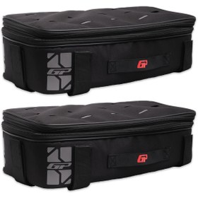 Resim GP KOMPOZİT GP Kompozit KMSC04 Universal Motosiklet Yan Çanta Üstü Kumaş Çanta Siyah 