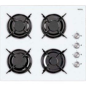 Resim REGAL AO 6041 BC ANKASTRE OCAK BEYAZ CAM 