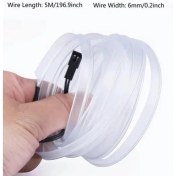 Resim Trendooze Turcoshop11 196.85 İnç Usb Led Beyaz Neon Işık Şeridi, Araç Dekoru 