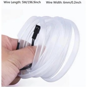 Resim Trendooze Turcoshop11 196.85 İnç Usb Led Beyaz Neon Işık Şeridi, Araç Dekoru 