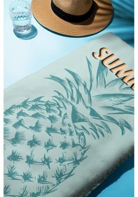 Resim Dijital Baskı Plaj Deniz Havlusu Ananas Desenli Peştamal Hvl0093 Renkli 