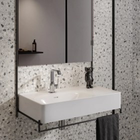 Resim VitrA Suit A42616 Lavabo Bataryası, Yandan Kumandalı, Krom 