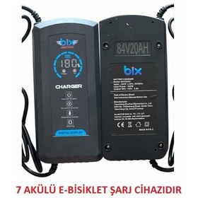 Resim Şarj Cihazı 84v 20ah Dijital Göstergeli E-bisiklet 