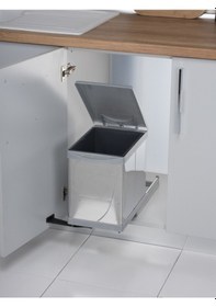 Resim Pelikan 21750 Raylı Dolap İçi Çöp Kovası 12 Lt - Mutfak Çöp Kovas 