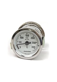 Resim Pakkens 60 MM 300 C Derece 2 Metre Kablolu Gazlı Termometre 