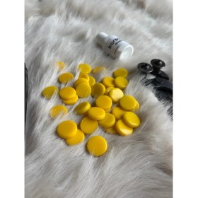 Resim Karsan Mozaik Ym-09 Sarı Yuvarlak Sanatsal Mozaik 18X18MM (100GR) 
