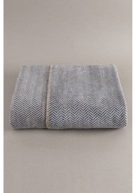 Resim Twin Battaniye Soft Pamuklu Çift Kişilik Battaniye Kahve Mavi 200 Kahve Mavi 